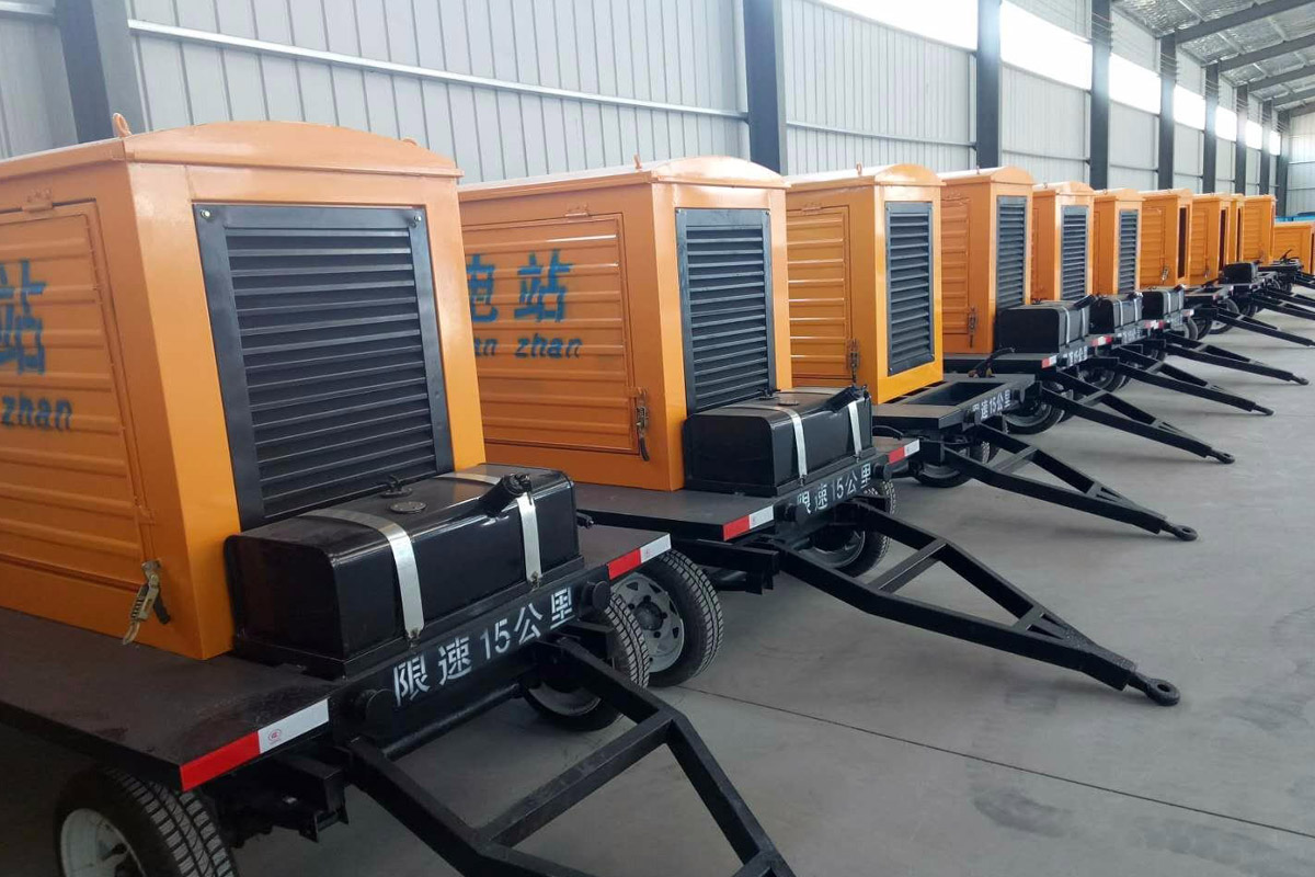 梅里斯达斡尔族发电机租赁施工现场